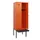 locker met bank,HxBxD 1950x600x815mm,2vak,vak B 300mm,draaigrendel
