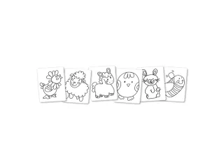 Baby kleurpotloden set van 6 stuks plus puntenslijper - 2