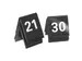 Numéro de table jeu de 21-30 Noir