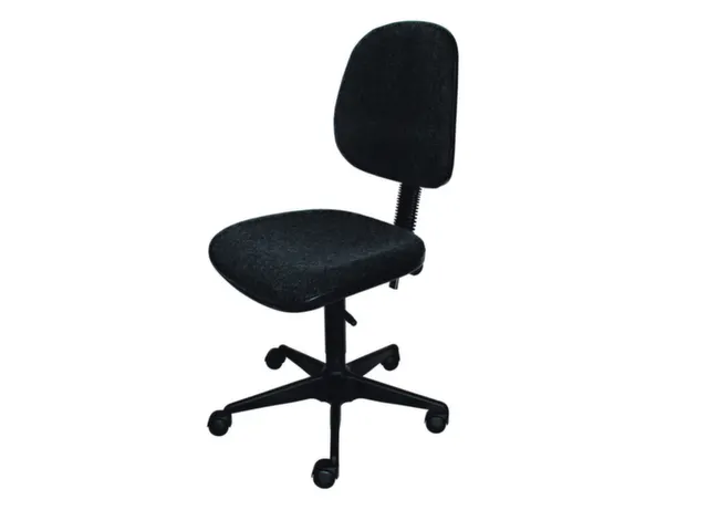 Esd Werkplaatsstoel Wielen Voetkruis 420-550mm Stof Antraciet