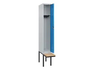 locker met bank,HxBxD 2120x300x815mm,1vak,vak B 300mm,cilinderslot - 1