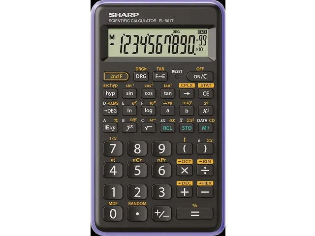 Calculator Sharp-EL501TBGR zwart-groen wetenschappelijk