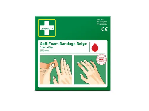 Bandage Cederroth Soft Foam beige 3cmx4.5m