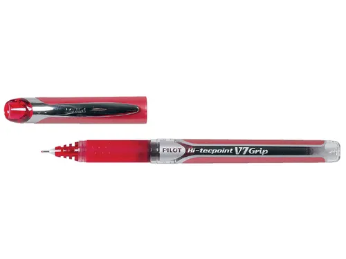 Rollerpen Pilot Hi-Tecpoint V7 Grip 0.7mm Medium punt Rood