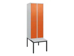 Dubbeldekse dekenkist,HxBxD 1950x600x815mm,2x2vak.,vak B 300mm