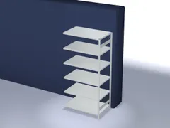 systeemstelling,aanbouwveld,HxBxD 2500x1310x835mm,vakl. 330kg