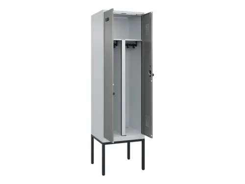 PBM-locker,HxBxD 2120x600x500mm,2vak,vak B 300mm,draaigrendel