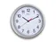 Wandklok MAUL Run RC Ø25x5cm kunststof zilver/wit incl batterij