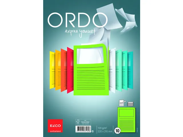 Ordo Classico L-map FSC A4 120 gram groen 10 stuks