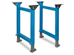 steun,v. rollenbaan,baan B 700mm,kopplaten m. draaischarnier,staal