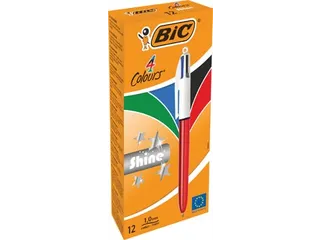 Colours Shine 4-kleurenbalpen medium lichaam rood - 2