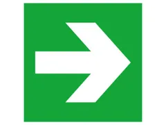 borden voor vluchtroutesignalering,Pijl,pijl rechts/links,sticker