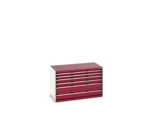 ladekast 800x1300x750mm 6laden zware lasten RAL7035 front RAL3004 - 7