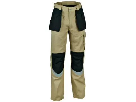 Cofra Bricklayer werkbroek, kakigroen/zwart, maat 62