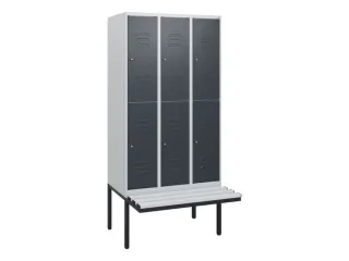 Dubbeldekse dekenkist,HxBxD 1950x900x815mm,3x2vak.,vak B 300mm - 1