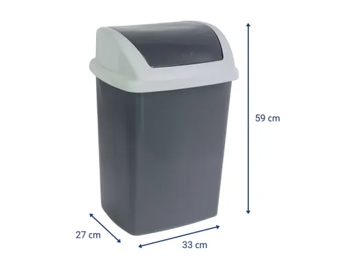 MAUL Afvalemmer MAULswing 24 Liter Grijs