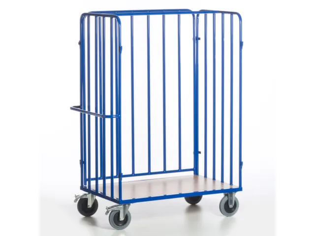 chariot de transport de colis,force 600kg,plateau Lxl 1200x770mm