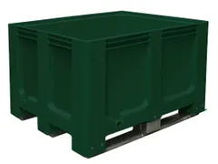 Stapelcontainer Pe Hxbxd 760x1200x1000mm 610 Liter 3Sledepoten Groen