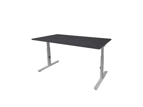 Bureau Linesto Plus Hoogte instelbaar 120x80 houtprint schaduw alu