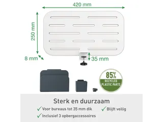 Bureau ophangbord Leitz Ergo klein - 5