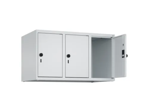 opzetkast,v. locker,3vak.,vak B 300mm,HxBxD 500x900x500mm,vleugeldeur