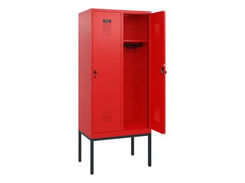 schoollocker,HxBxD 1950x800x500mm,2vak,vak B 400mm,draaigrendel