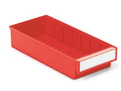 stellingbak,HxBxD 82x186x400mm,PP,rood