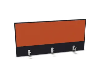 opzetpaneel,v. bureau,aanbouw achter,B 1200mm,CC-zwart,BN3012-oranje - 1