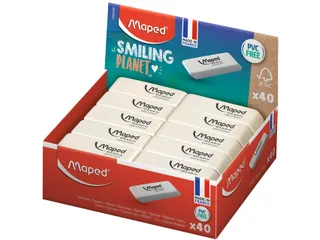 Gum Maped Smiling Planet Dessin wit - 3