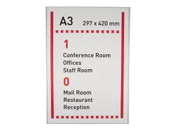 Menoor Deurbord Premium Vlak A3