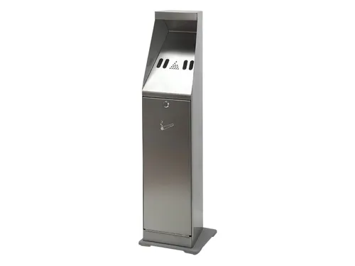 Asbak staand Vepa Bins zuil vrijstaand RVS 31025411