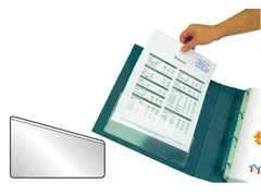 Insteektas Djois U-map 217x130mm zelfklevend PP transparant 5 stuks