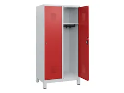 schoollocker,HxBxD 1630x800x500mm,2vak,vak B 400mm,cil.-slot,voeten