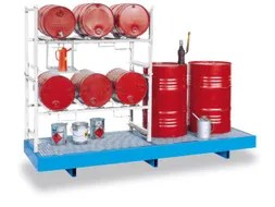 Complete Aanbieding Stapelframes 2X 3X60L Combi Opvangbak Verzinkt