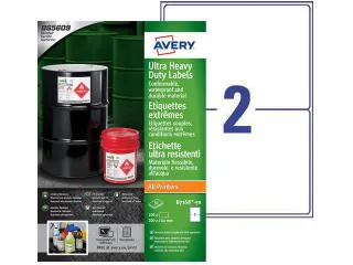 Avery B7168-50 Ultra Resistant Labels 200x144mm Heavy Duty 100 stuks - 1