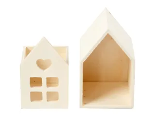 Huis met lade Creativ Company 10.8x6.8 cm hout - 4