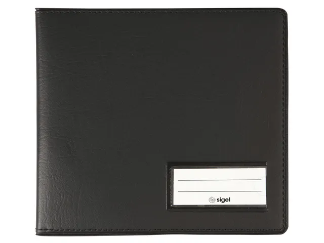 Conférencier Sigel A6 noir aspect cuir noir mat