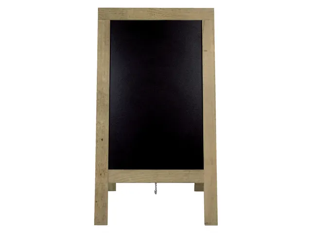 Stoepbord Securit 720x1310x40mm steigerhout