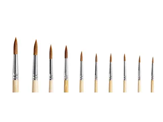 Penseel Qrea synthetisch haar set à 10 breedtes - 4