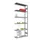 Rvs Inhaakstelling Aanbouw 2500x1010x335mm 6legborden Vaklast 200kg