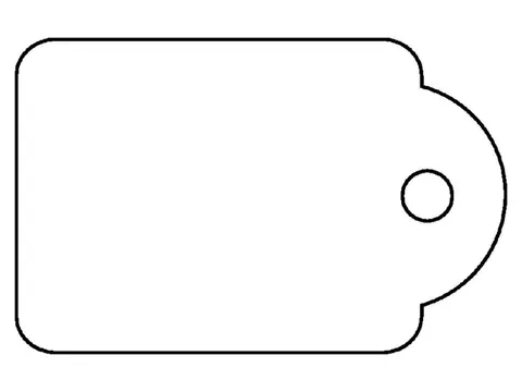 Label Karton Nr390 22X35Mm Wit Met Koord