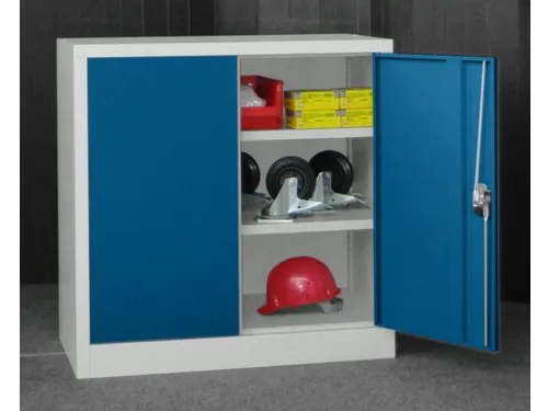 grootvolumekast met openslaande deuren,RAL7035,front RAL5010