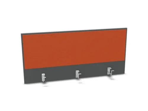 opzetpaneel bureau aanbouw achter MS-donkergrijs BN3012-oranje 1200mm