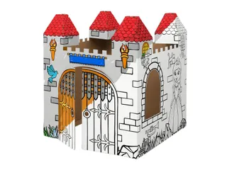 Kartonnen Kasteel XL Bankers Box Play inkleurbaar - 1