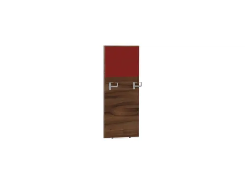 baliepaneel v. bureau aanbouw rechts NP-tiepolo nut BN4011-rood 600mm