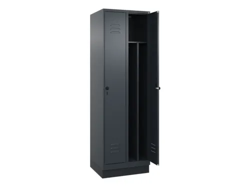 locker voor scheiding van kleding,HxBxD 1950x600x500mm,2vak