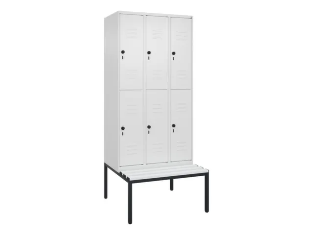 Dubbeldekse dekenkist,HxBxD 2120x900x815mm,3x2vak.,vak B 300mm