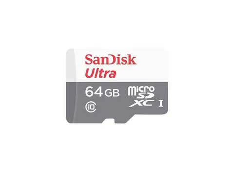 64GB SanDisk Ultra microSDXC + SD 100MB/
