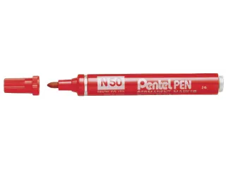 Viltstift Pentel N50 rond rood 1.5-3mm - 1