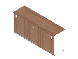 schuifdeurkast,HxBxD 730x1600x450mm,1xhouten vloer,2ordnerhoogte